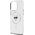 Karl Lagerfeld Karl Lagerfeld KLHMP14LHLSCHH iPhone 14   Pro 6.1" biały/white hardcase IML Metal Choupette Head MagSafe
