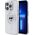 Karl Lagerfeld Karl Lagerfeld KLHMP13LHLSCHH iPhone 13   Pro 6.1" biały/white hardcase IML Metal Choupette Head MagSafe