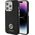 Guess GUHCP15XM4DGPK iPhone 15 Pro Max 6.7" czarny/black hardcase Silicone Logo Strass 4G