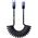 Kabel spiralny Joyroom S-A43 Crystal-Clear Series 30W USB-C / Lightning 1.5m czarny