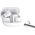 Bezprzewodowe słuchawki dokanałowe TWS QCY MeloBuds HT12 Bluetooth 5.4 HFP/A2DP/AVRCP IPX4 (białe)