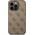 Guess Etui Guess GUHCP14LG4GFBR Apple iPhone 14 Pro brązowy/brown hard case 4G Metal Gold Logo