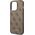 Guess Etui Guess GUHCP14LG4GFBR Apple iPhone 14 Pro brązowy/brown hard case 4G Metal Gold Logo