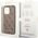 Guess Etui Guess GUHCP14LG4GFBR Apple iPhone 14 Pro brązowy/brown hard case 4G Metal Gold Logo