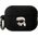 Karl Lagerfeld Etui Karl Lagerfeld KLAP2RUNIKK Apple AirPods Pro 2 cover czarny/black Silicone Karl Head 3D