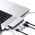 HUB USB Satechi Adapter HUB Satechi Pro Hub mini z podwójnym USB-C do Apple MacBook (2xUSB-C, 2x USB-A, Ethernet, jack port) (silver)