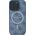 Guess Guess GUHMP16LG4GFRB iPhone 16 Pro 6.3" niebieski/blue hardcase 4G Ring Classic Logo MagSafe