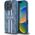 Guess Guess GUHMP16LP4RPSB iPhone 16 Pro 6.3" niebieski/blue hardcase 4G Printed Stripes MagSafe