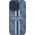 Guess Guess GUHMP16LP4RPSB iPhone 16 Pro 6.3" niebieski/blue hardcase 4G Printed Stripes MagSafe