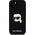 Karl Lagerfeld KLHMP15SSKHPPLK iPhone 15 6.1" black/black hardcase Silicone Karl Head Print MagSafe