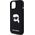 Karl Lagerfeld KLHMP15SSKHPPLK iPhone 15 6.1" black/black hardcase Silicone Karl Head Print MagSafe