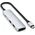 HUB Satechi 4-in-1 USB-C Slim Multiport Adapter 4K USB-C / 2xUSB-A, USB-C, 4K HDMI silver