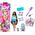 „Barbie Party Unboxed Reveal“ siurprizų rinkinys - tamsiaplaukė lėlė