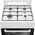 Gas stove with electric oven BEKO FBST62110DW, 60 cm