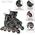 Rolki Nils Extreme NA11008 rekreacyjne regulowane czarne r. 39-42