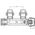 Invena INVENA DUOPLEX ΓΙΑ ΚΑΤΩ ΣΥΝΔΕΣΗ 50MM ΧΡΩΜΙΟ - CZ-88-015