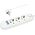 Blow 98-216# Przedłużacz sieciowy ps-320 3-gniazda 3xusb 2m biały 2x1mm