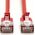 Digitus CAT 6A klasa Ea, F/FTP, skrętka patch, Cu, LSZH, AWG 32/7, długość: 0,5 m, czerwony