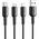 Kabel USB Vipfan USB-A - microUSB 1 m Czarny (X11MK-black)