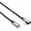 Kabel USB Akyga Kabel kątowy USB type C / Ligtning 1m AK-USB-56 30W oplot
