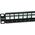 Equip Patchpanel 12x Cat6A 10" FTP 1HE Keystone Στήριξη μαύρο