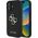 Guess Grained Big 4G Logo Small Classic Logo case for iPhone 16 black
