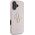 Guess Grained Big 4G Logo Small Classic Logo case for iPhone 16 pink