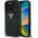 Guess Hot Stamp 4G Pattern Triangle Metal Logo case for iPhone 16 Pro Max black