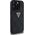 Guess Hot Stamp 4G Pattern Triangle Metal Logo case for iPhone 16 Pro Max black