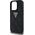 Guess Hot Stamp 4G Pattern Triangle Metal Logo case for iPhone 16 Pro Max black