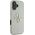 Guess Grained Big 4G Logo Small Classic Logo case for iPhone 16 green
