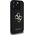 Guess Grained Big 4G Logo Small Classic Logo case for iPhone 16 Pro black