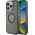 Guess IML Metal Mountain Logo MagSafe Case for iPhone 16 Pro Black
