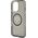 Guess IML Metal Mountain Logo MagSafe Case for iPhone 16 Pro Black