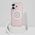 Guess IML Metal Mountain Logo MagSafe iPhone 16 Case Pink