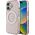 Guess IML Metal Mountain Logo MagSafe iPhone 16 Case Pink