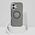 Guess IML Metal Mountain Logo MagSafe case for iPhone 16 black