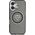 Guess IML Metal Mountain Logo MagSafe case for iPhone 16 black
