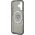 Guess IML Metal Mountain Logo MagSafe case for iPhone 16 black