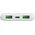 Φορητός φορτιστής Puro DAILY 10 PLUS 10000mAh 2x USBA / 1x USB-C 22.5W - λευκός
