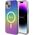 Guess GUHMP15MHITSK iPhone 15 Plus/ 14 Plus 6.7" σκληρή θήκη ουράνιο τόξο IML Ιριδίζον MagSa