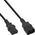 Kabel zasilający InLine 35er Bulk-Pack InLine® Kaltgeräteverlängerung, C13 auf C14, schwarz, 1,8m