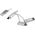 Kabel USB LogiLink USB-A - USB-C + microUSB + Lightning 1 m Biały (CU0126)