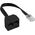 InLine Rozdzielacz RJ45 do 2x RJ45, 0.15m, Czarny (69933)