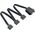 SilverStone SATA 15-pin - SATA 15-pin x3, 1.8m, Μαύρο (SST-CP06-L)