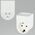 REV REV Travel Plug Traveler USA white