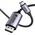 Kabel USB Ugreen USB-C - DisplayPort 2 m Szary (6941876221585)