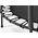 Trampolina ogrodowa Salta ogrodowa Junior z siatką wewnętrzną 4.5 FT 140 cm czarna
