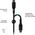Fixed Fixed | Liquid Silicone Cable USB-C/USB-C, 1.2m, 60W | FIXDLS-CC12-BK