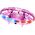 Dron UFO Sterowany Ręką RC Światła LED Różowy